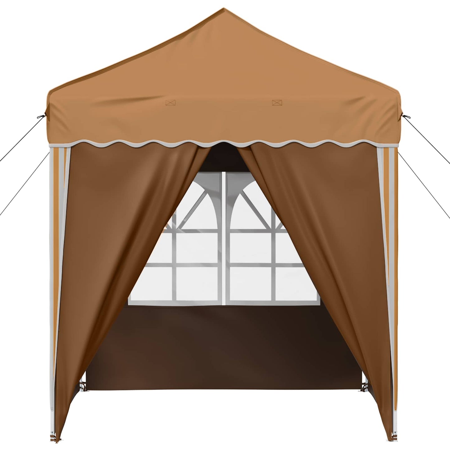 Pop-up Party Tent 195 x 195 x 245 cm Beige Oxford Fabric