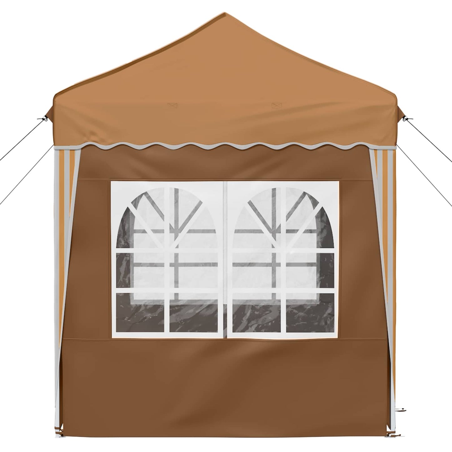 Pop-up Party Tent 195 x 195 x 245 cm Beige Oxford Fabric