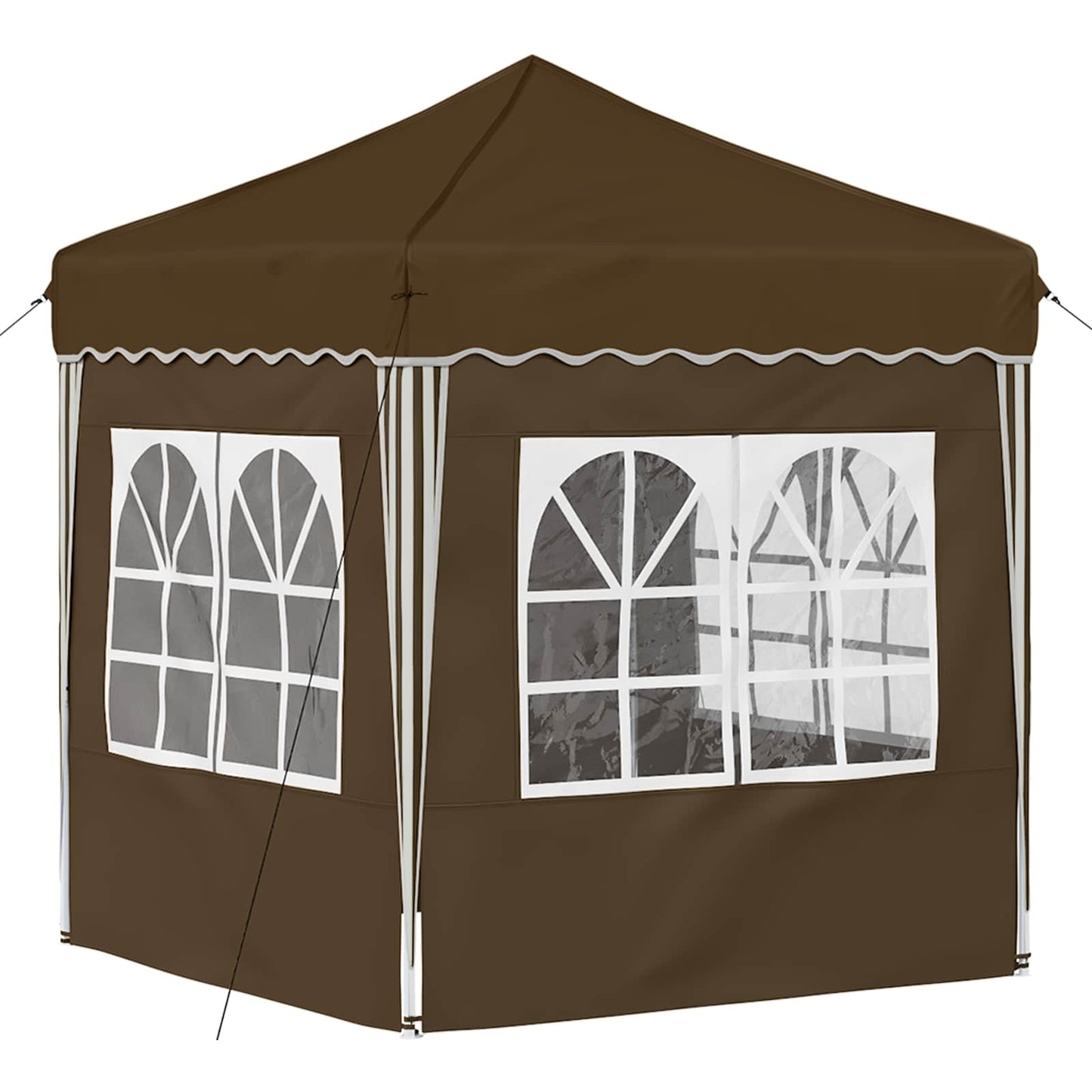 Pop-up Party Tent 195 x 195 x 245 cm Taupe Oxford Fabric