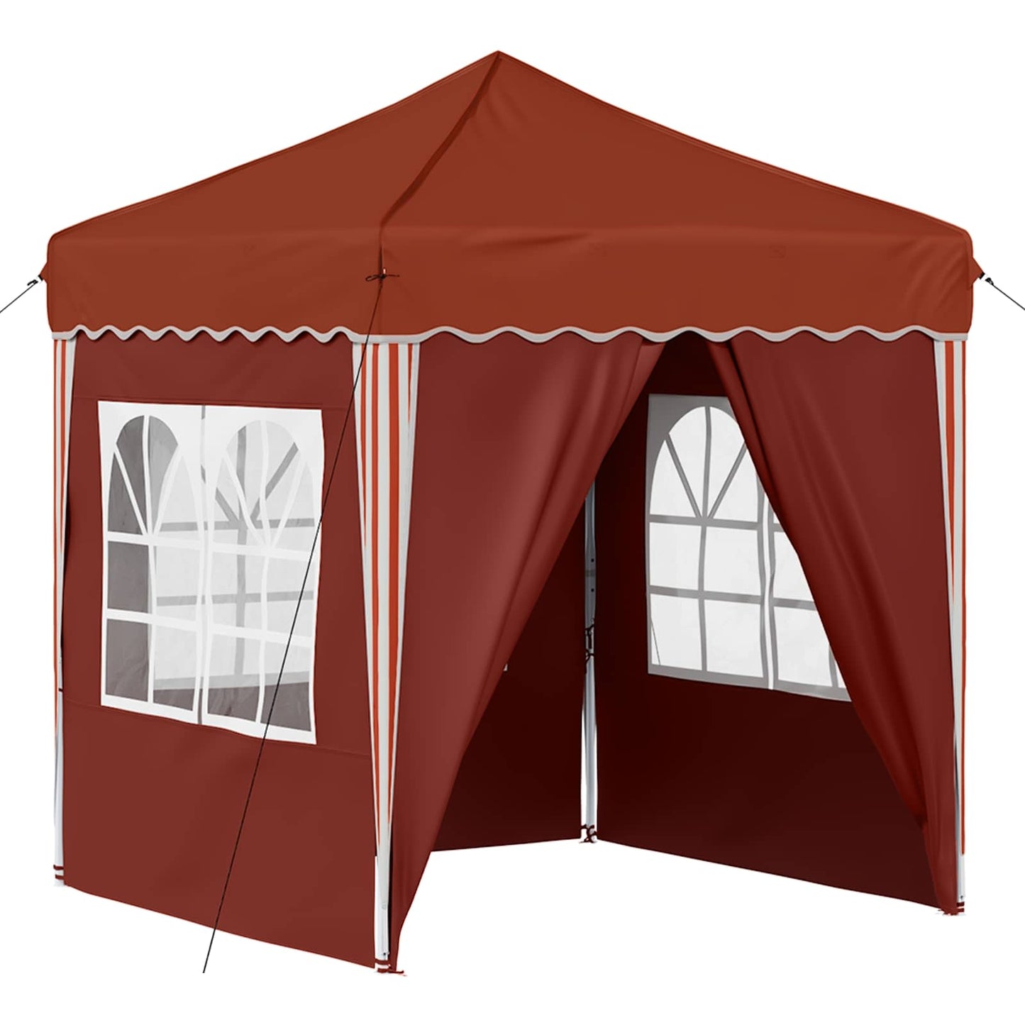 Pop-up Party Tent 195 x 195 x 245 cm Terracotta Oxford Fabric