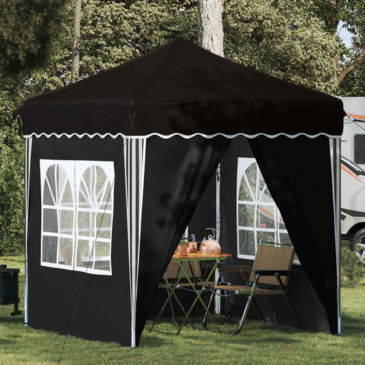 Pop-up Party Tent 195 x 195 x 245 cm Black Oxford Fabric