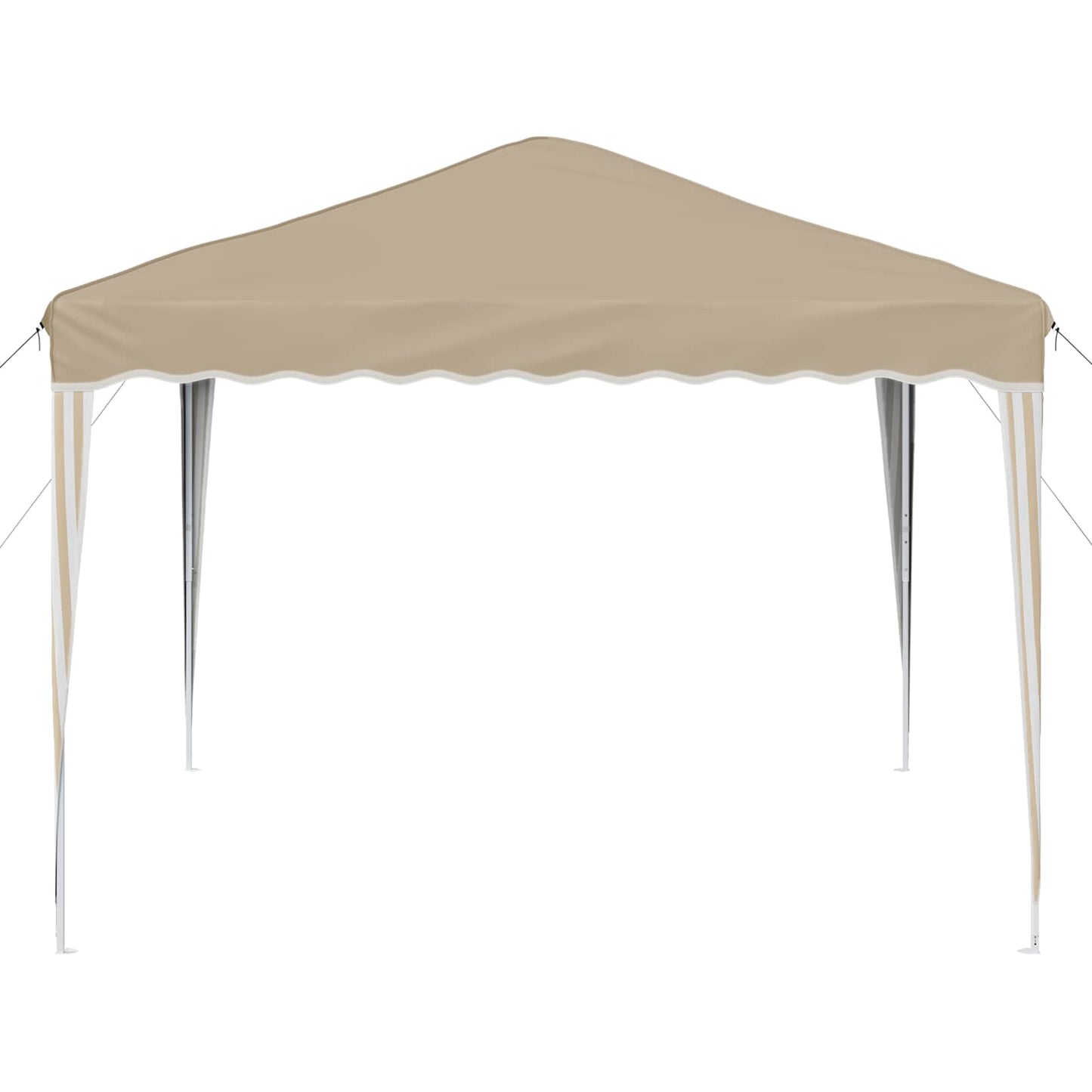 Pop-up Party Tent 288 x 288 x 245 cm Cream Oxford Fabric