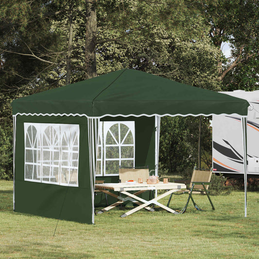 Pop-up Party Tent 288 x 288 x 245 cm Green Oxford Fabric