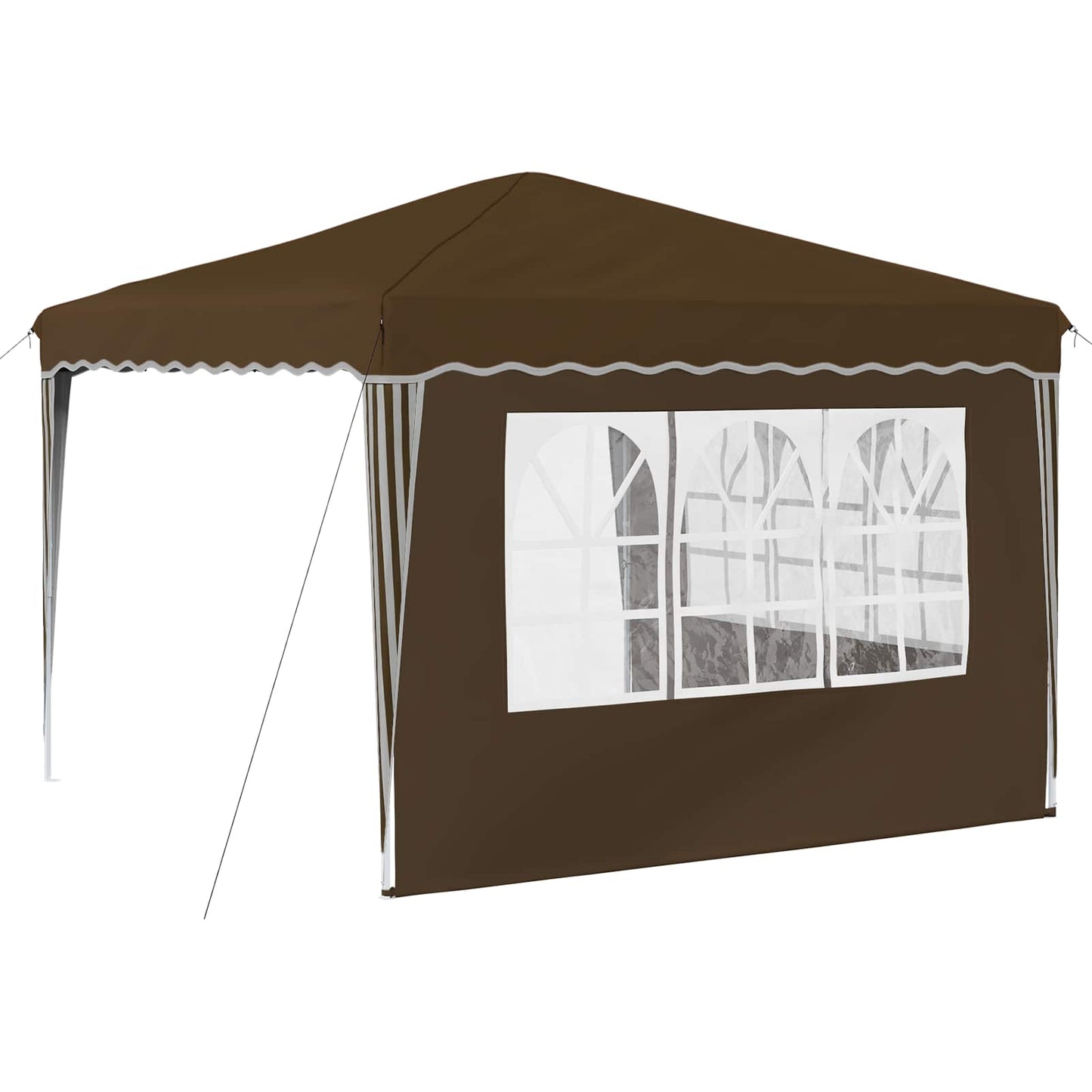 Pop-up Party Tent 288 x 288 x 245 cm Taupe Oxford Fabric