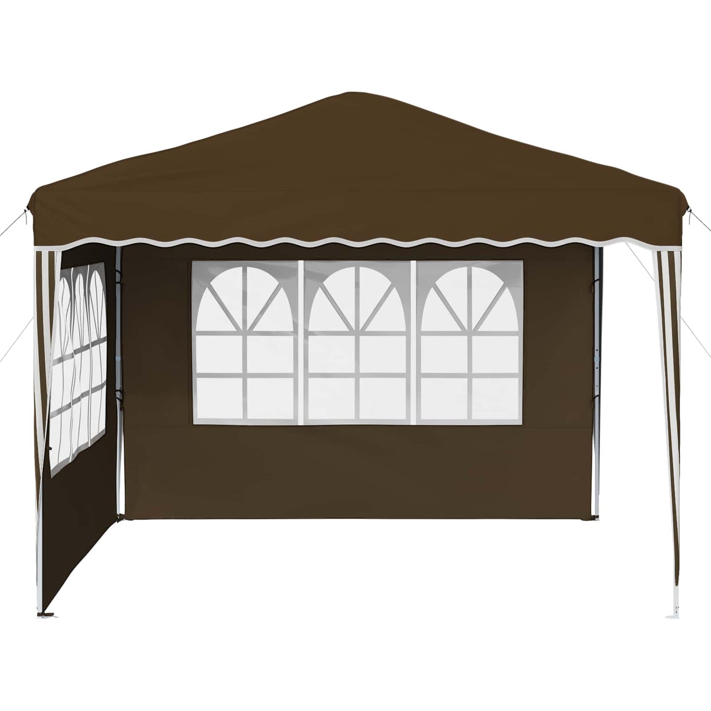 Pop-up Party Tent 288 x 288 x 245 cm Taupe Oxford Fabric