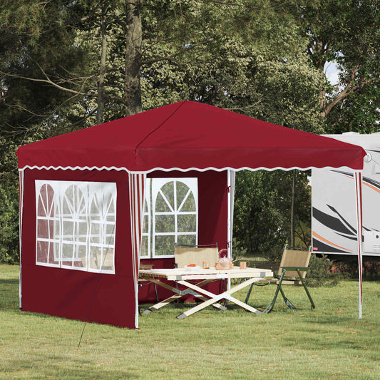 Pop-up Party Tent 288 x 288 x 245 cm Burgundy Oxford Fabric