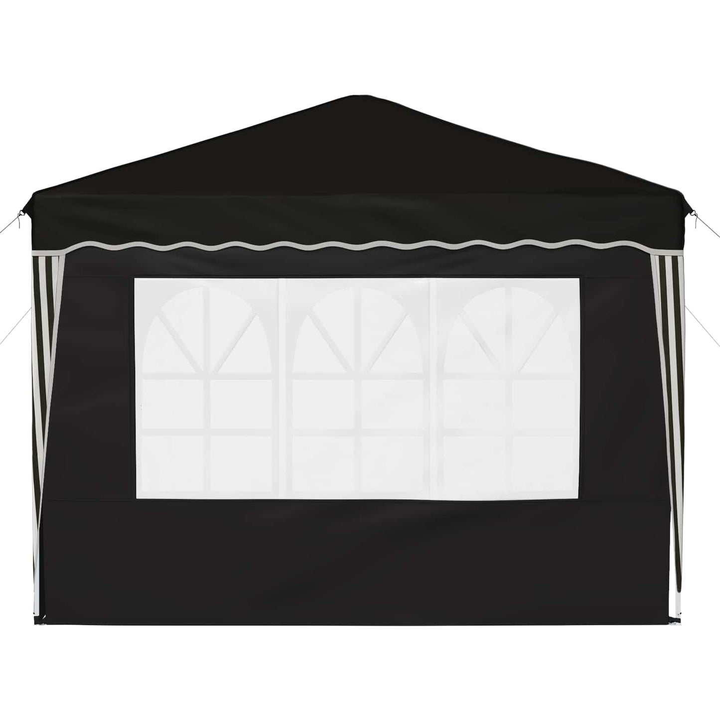 Pop-up Party Tent 288 x 288 x 245 cm Black Oxford Fabric