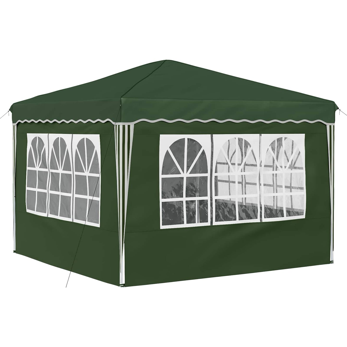 Pop-up Party Tent 288 x 288 x 245 cm Green Oxford Fabric