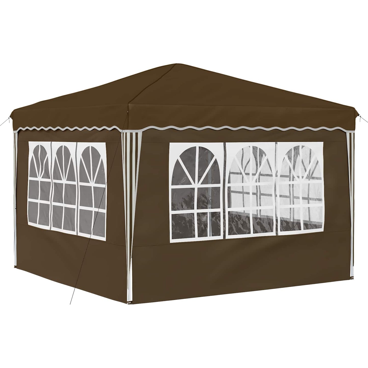 Pop-up Party Tent 288 x 288 x 245 cm Taupe Oxford Fabric