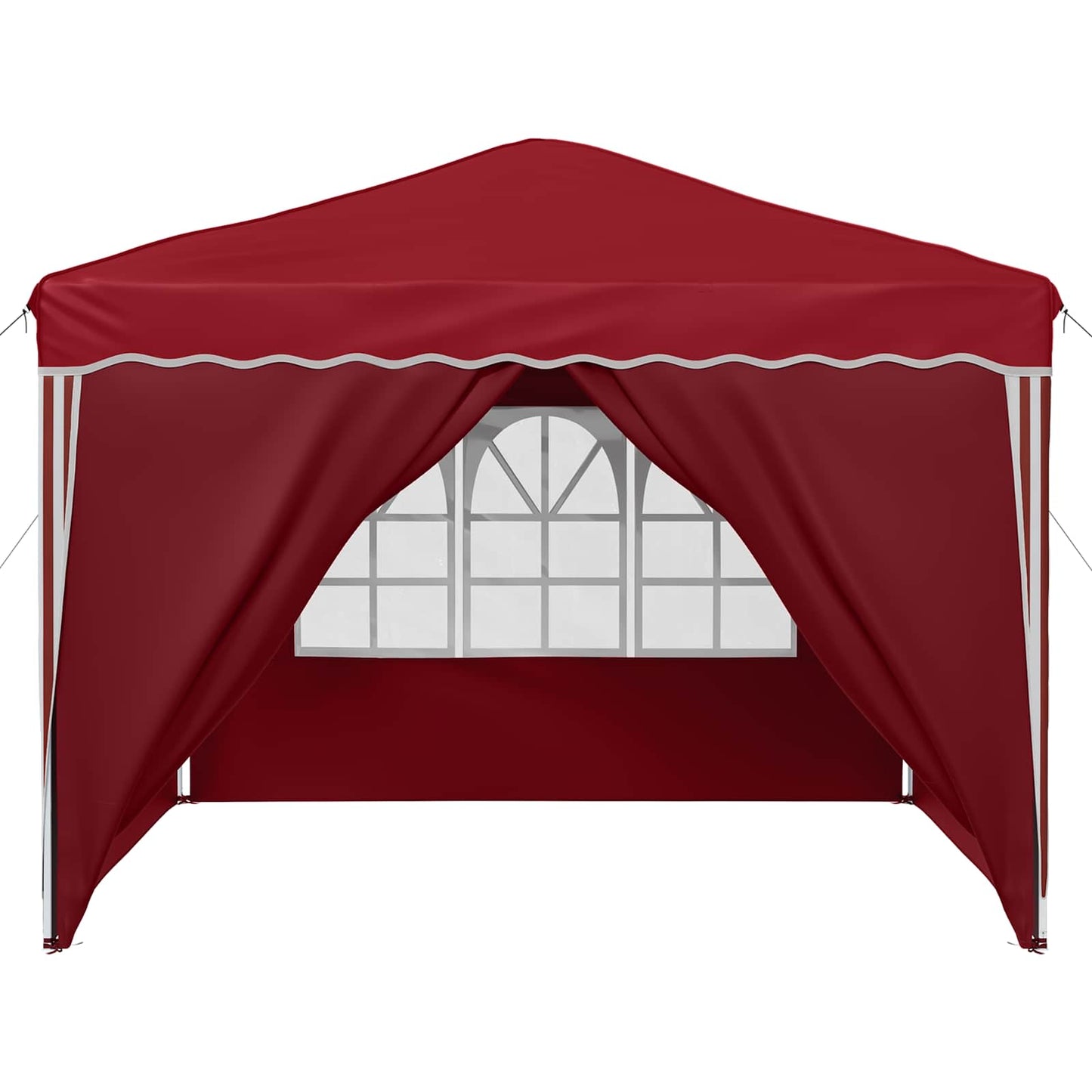 Pop-up Party Tent 288 x 288 x 245 cm Burgundy Oxford Fabric