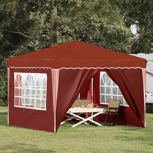Pop-up Party Tent 288 x 288 x 245 cm Terracotta Oxford Fabric