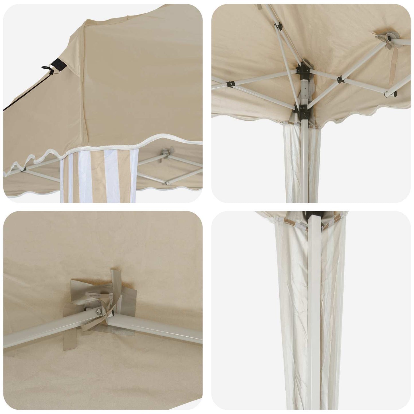 Pop-up Party Tent 575 x 290 x 245 cm Cream
