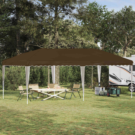 Pop-up Party Tent 575 x 290 x 245 cm Taupe
