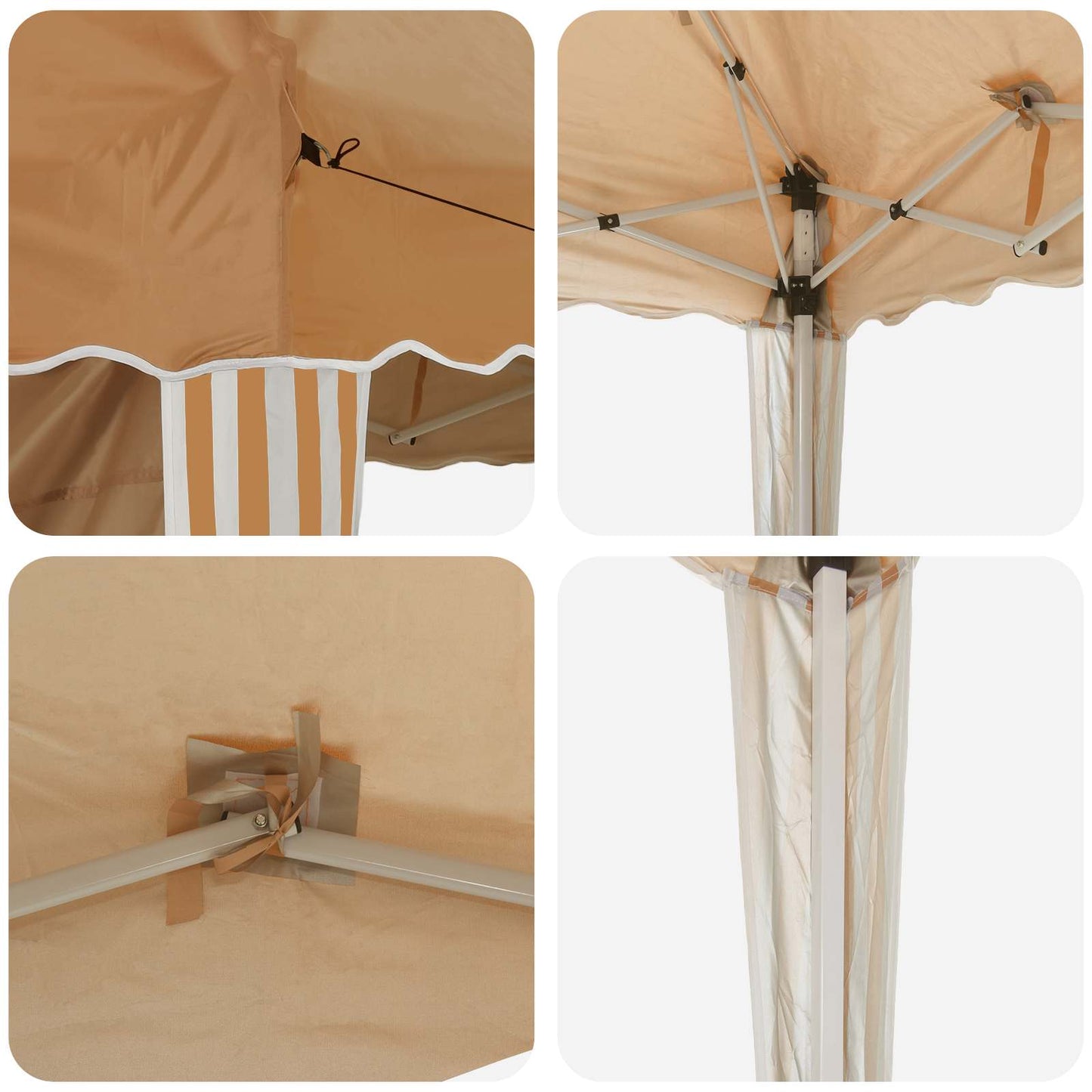 Pop-up Party Tent 575 x 289 x 245 cm Beige