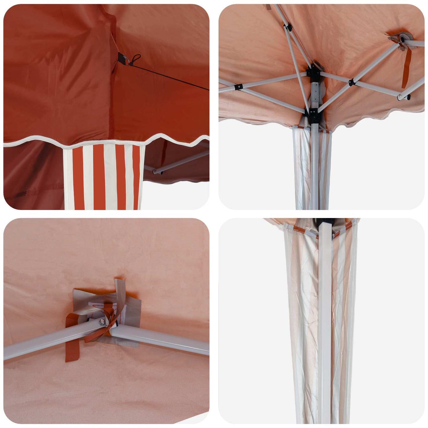 Pop-up Party Tent 575 x 289 x 245 cm Terracotta