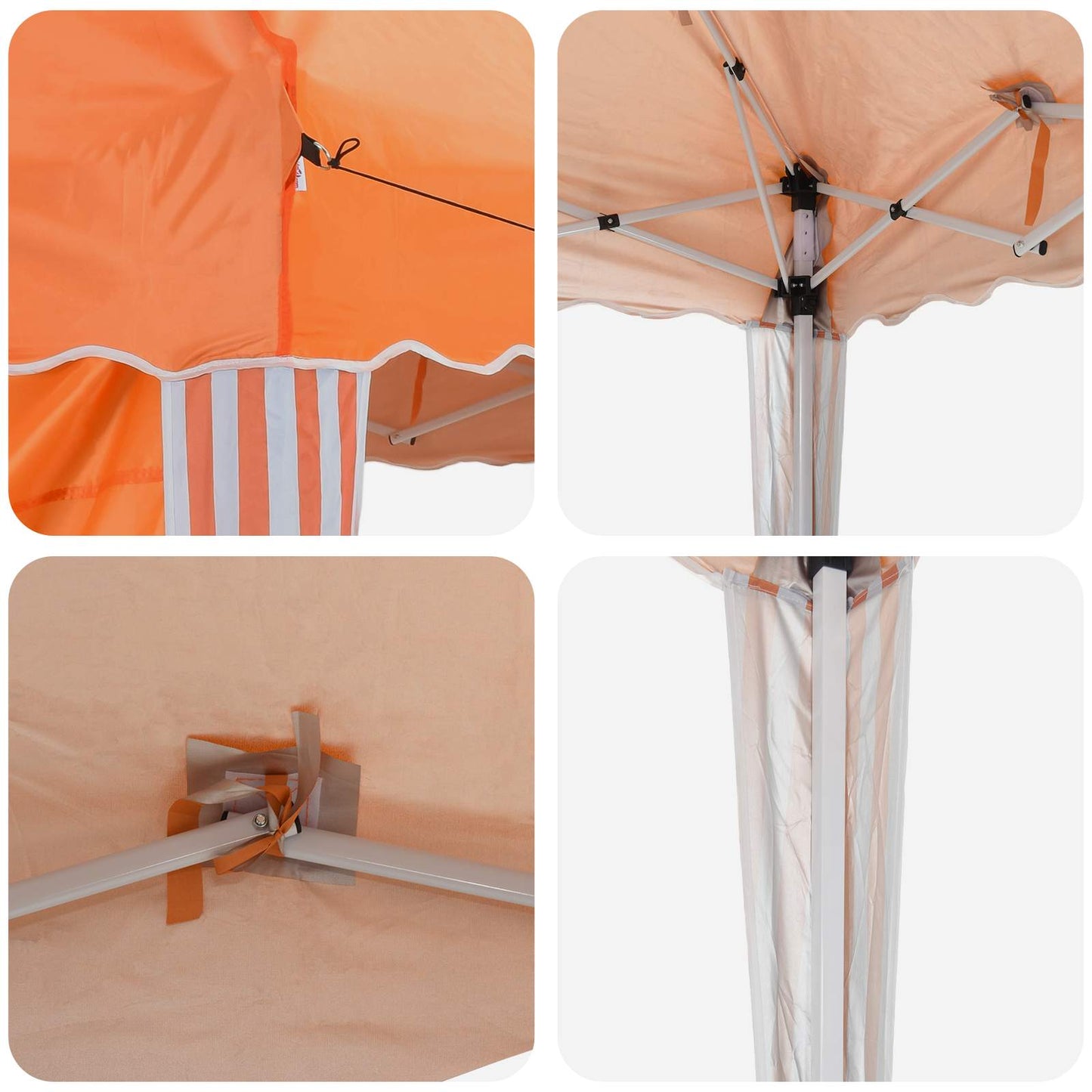 Pop-up Party Tent 575 x 289 x 245 cm Orange