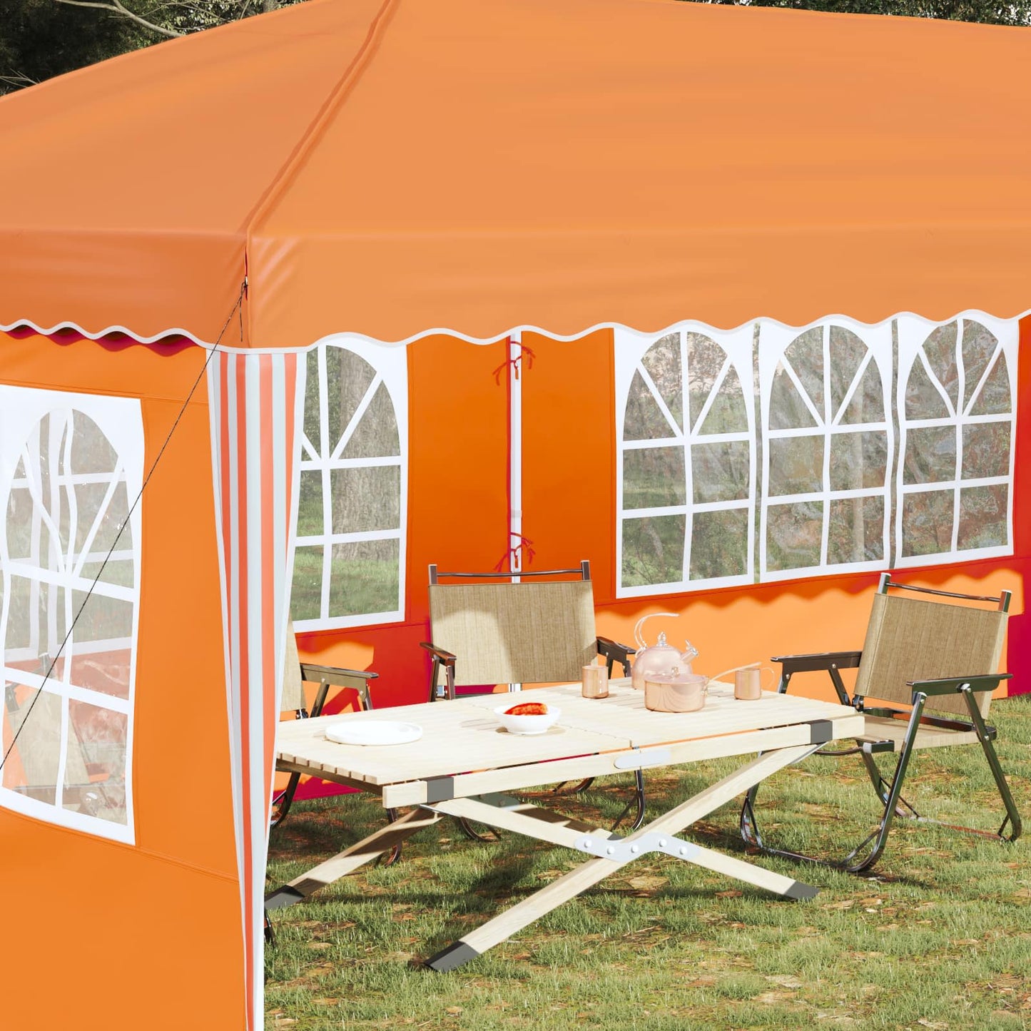 Pop-up Party Tent 575 x 289 x 245 cm Orange