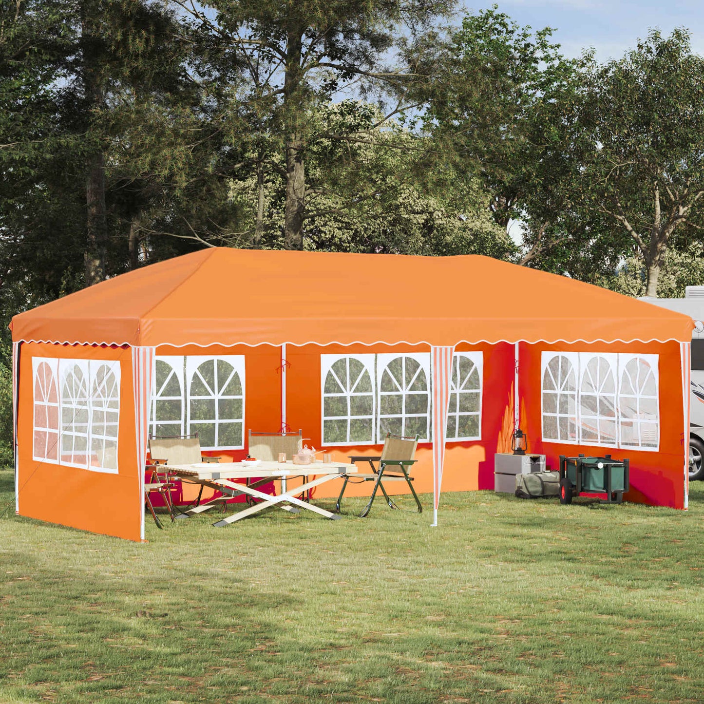 Pop-up Party Tent 575 x 289 x 245 cm Orange