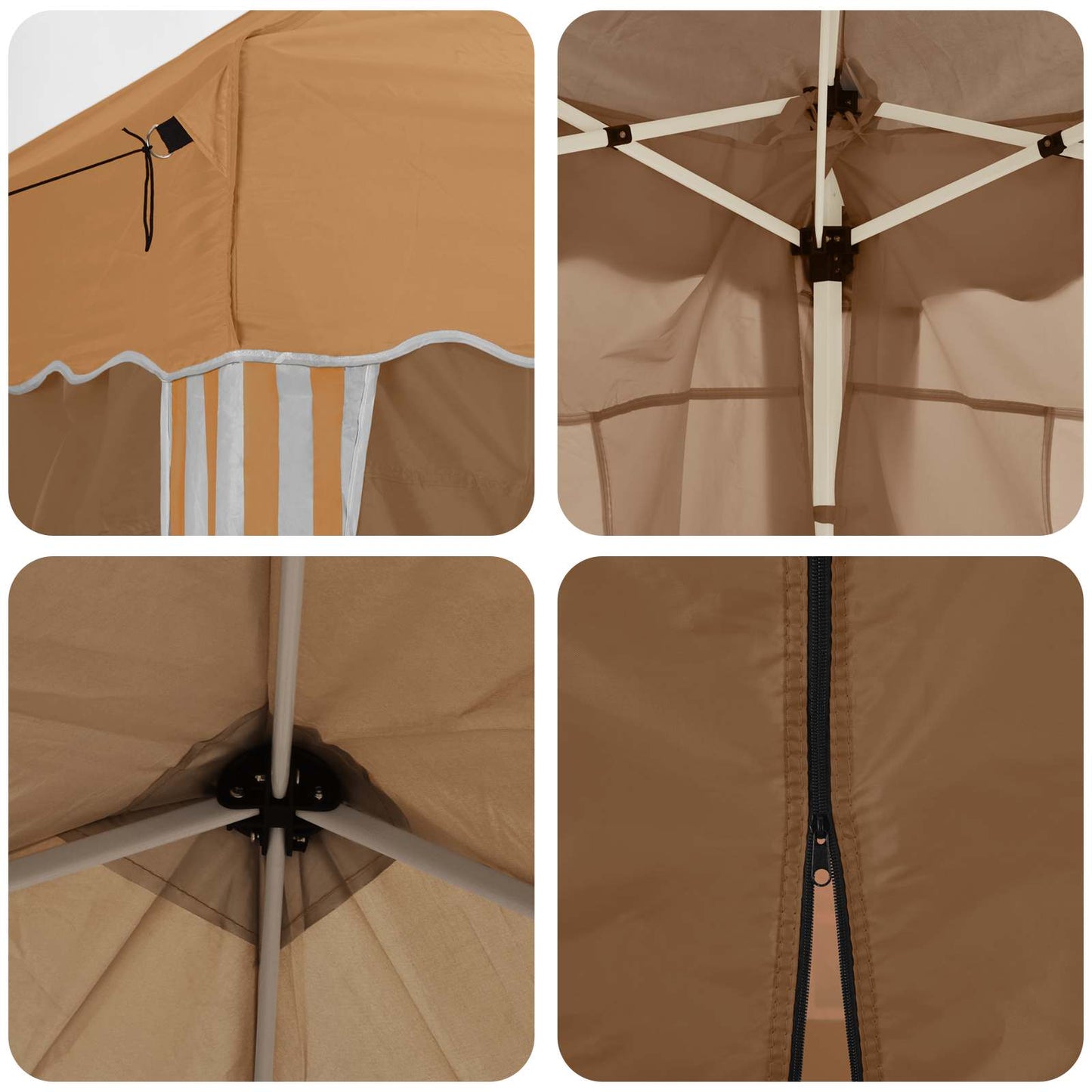 Pop-up Party Tent 575 x 288 x 245 cm Beige