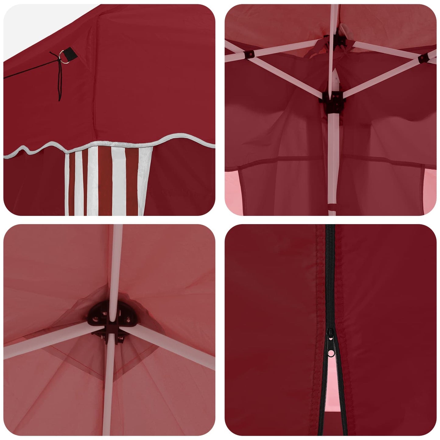 Pop-up Party Tent 575 x 288 x 245 cm Burgundy