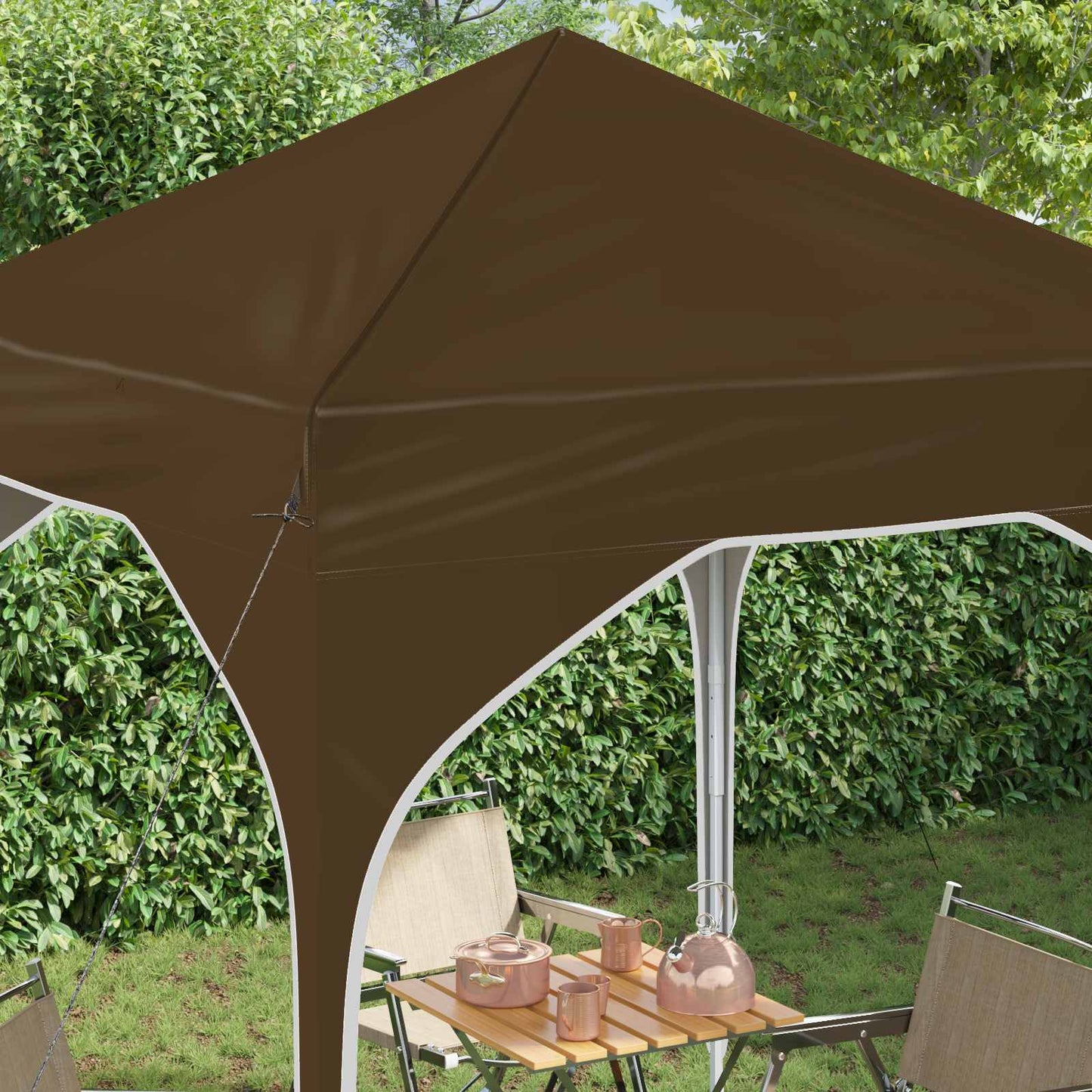Pop-up Party Tent 194 x 194 x 245 cm Taupe