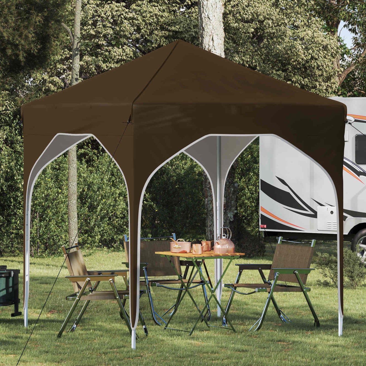 Pop-up Party Tent 194 x 194 x 245 cm Taupe