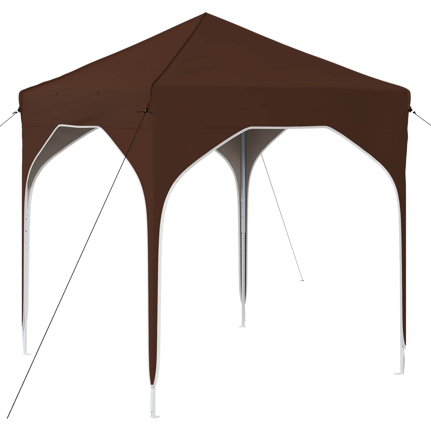 Pop-up Party Tent 194 x 194 x 245 cm Brown