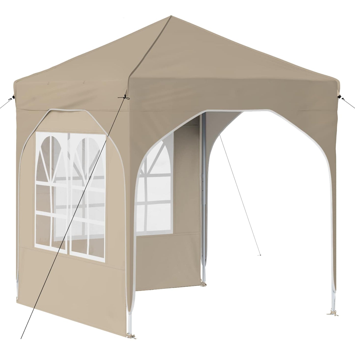 Pop-up Party Tent 192 x 192 x 245 cm Cream