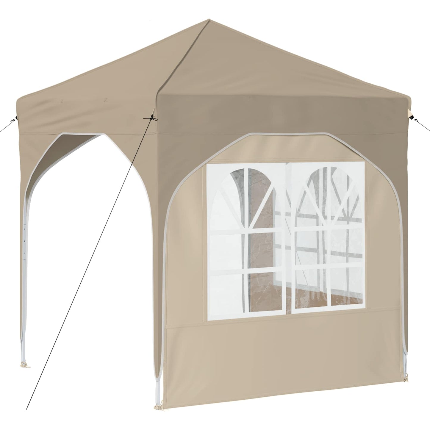Pop-up Party Tent 192 x 192 x 245 cm Cream