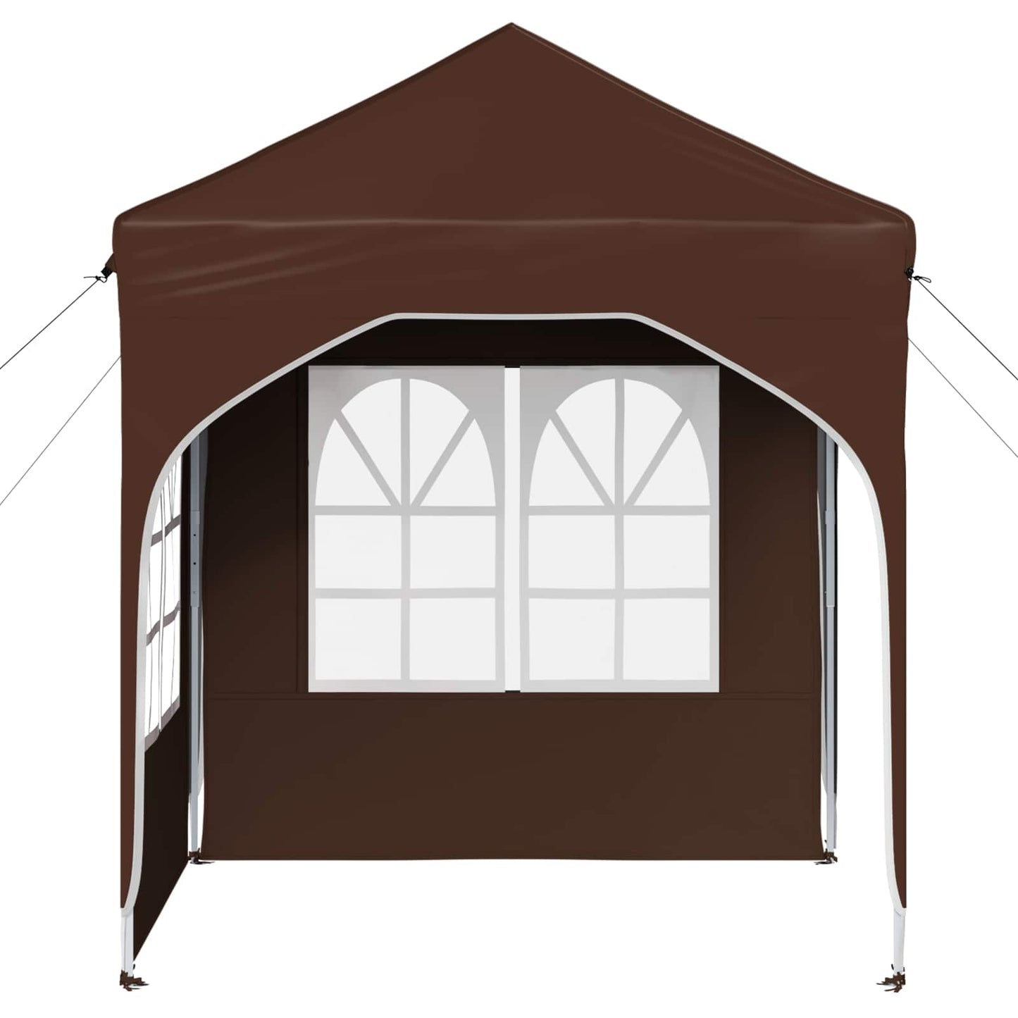 Pop-up Party Tent 192 x 192 x 245 cm Brown