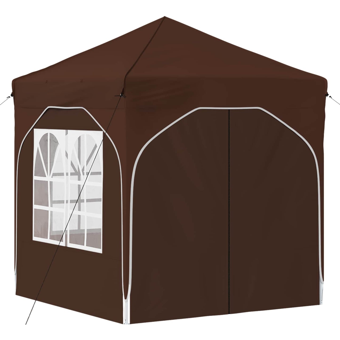Pop-up Party Tent 192 x 192 x 245 cm Brown