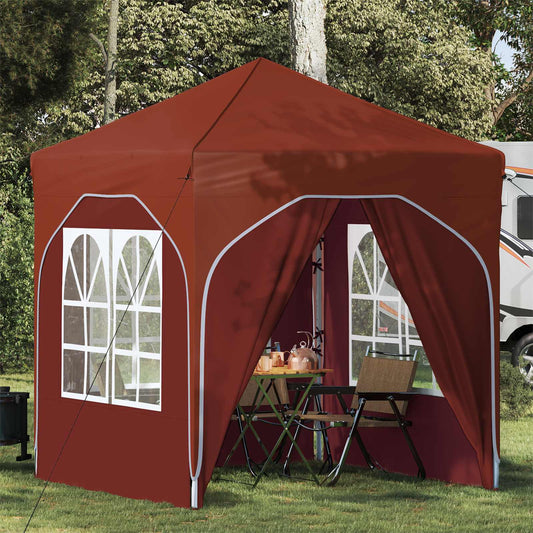 Pop-up Party Tent 192 x 192 x 245 cm Terracotta