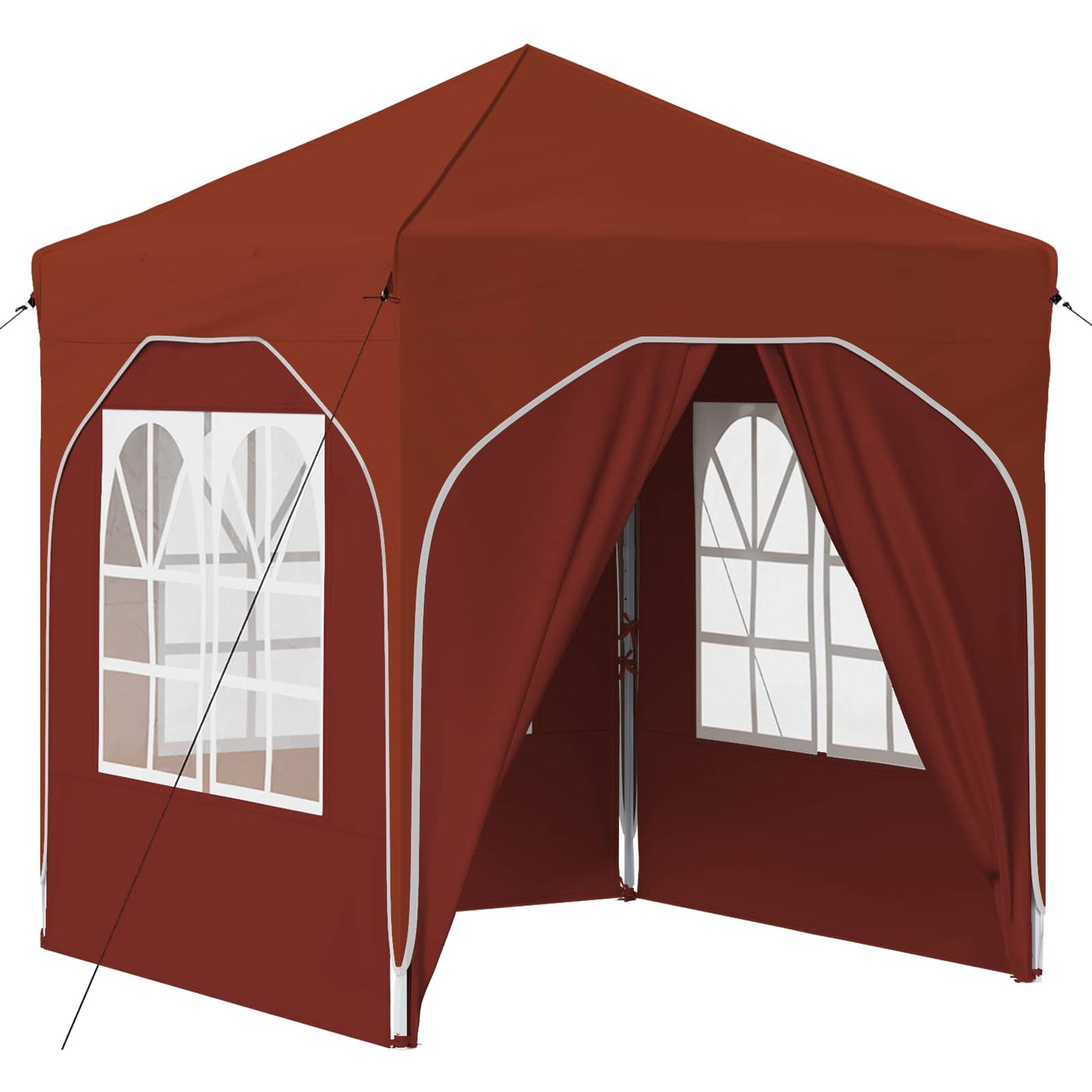 Pop-up Party Tent 192 x 192 x 245 cm Terracotta