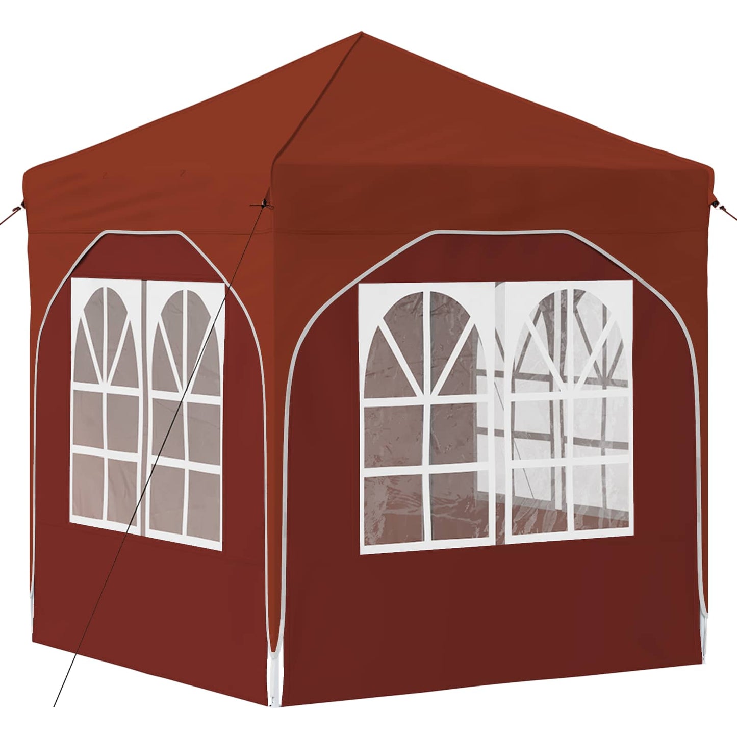 Pop-up Party Tent 192 x 192 x 245 cm Terracotta
