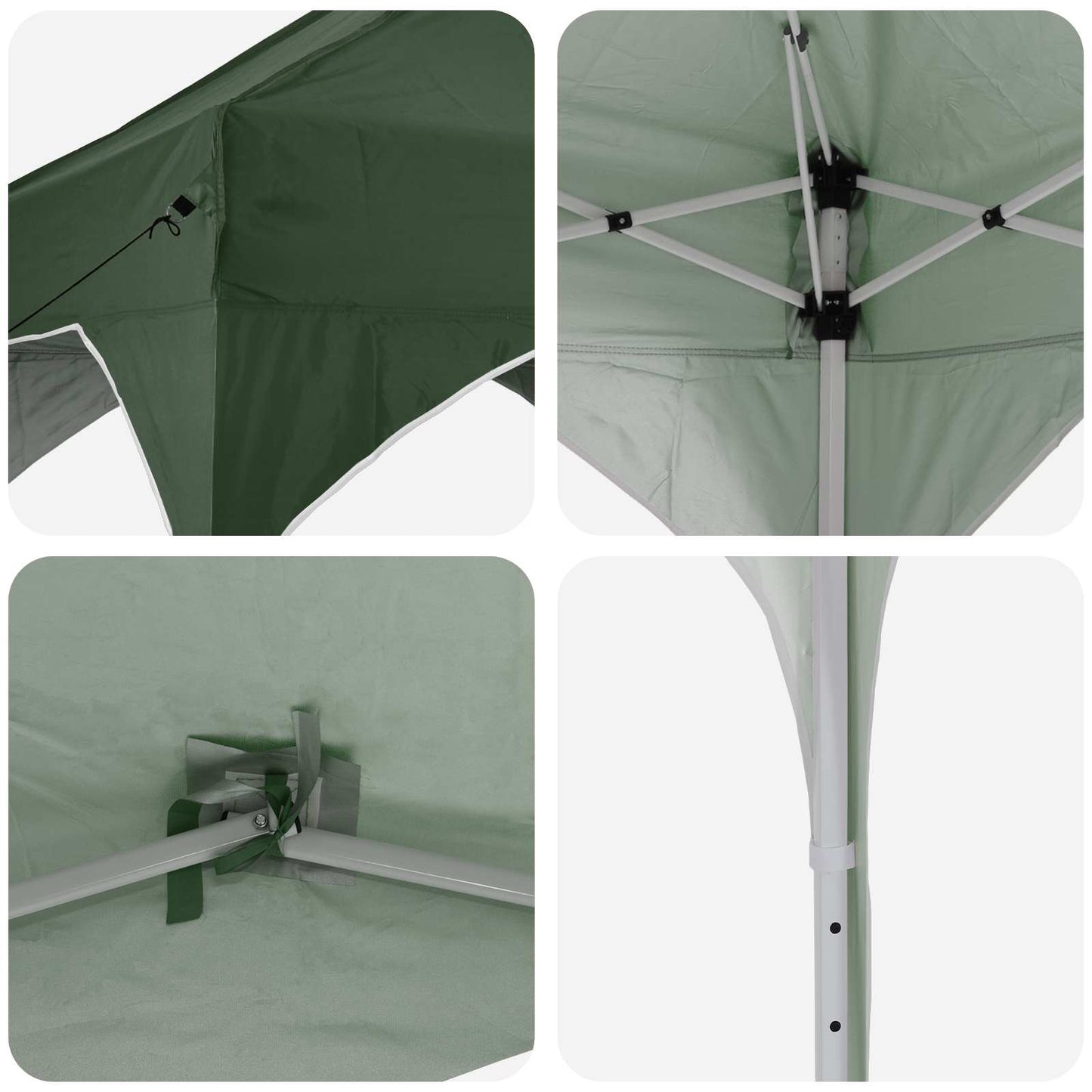 Pop-up Party Tent 290 x 290 x 245 cm Green