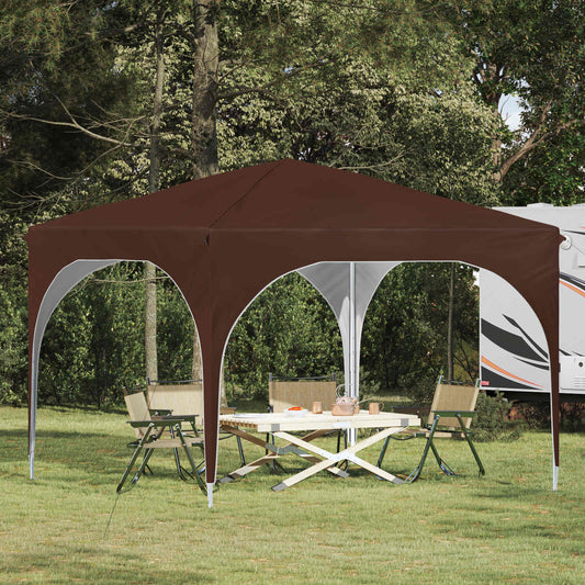 Pop-up Party Tent 290 x 290 x 245 cm Brown