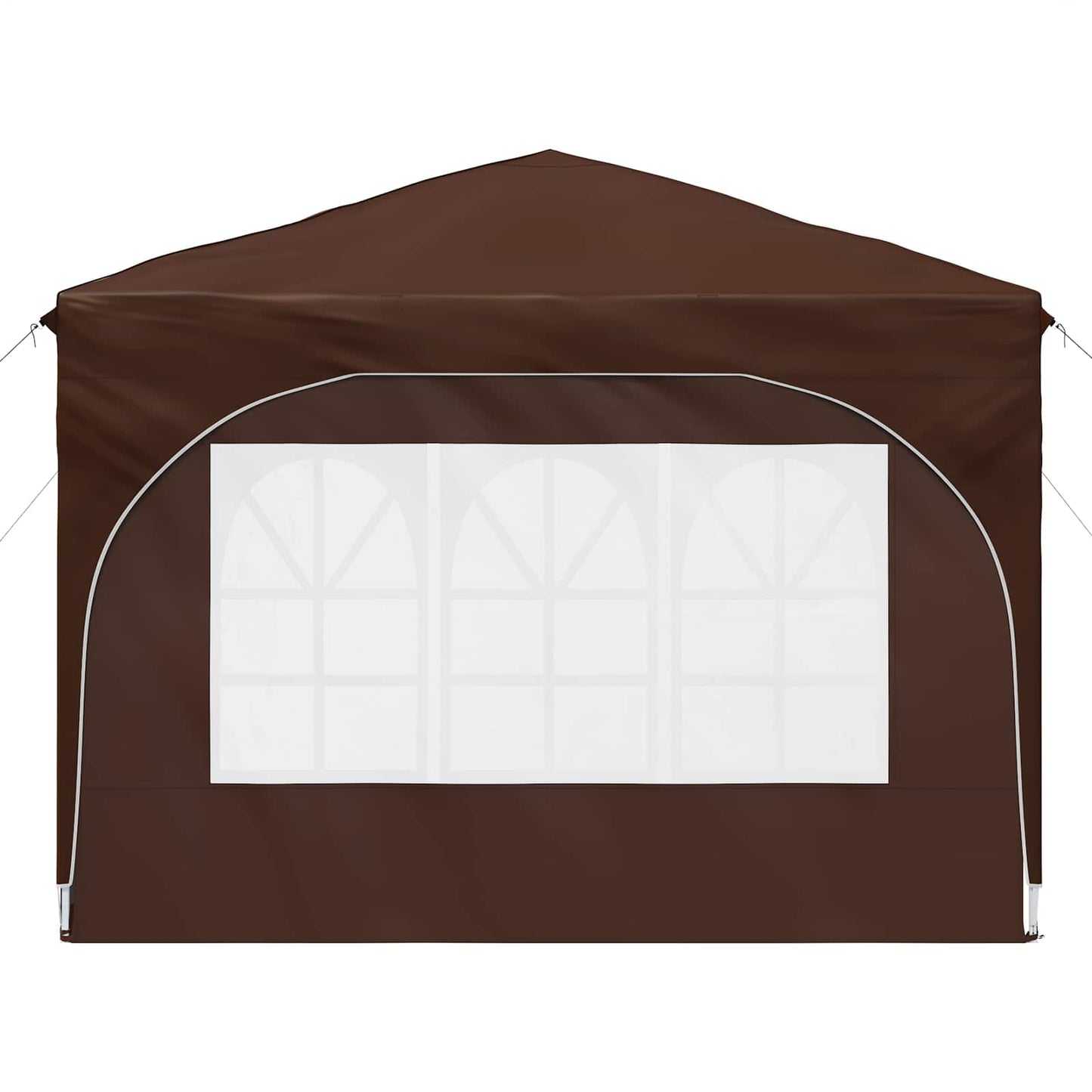 Pop-up Party Tent 290 x 290 x 245 cm Brown