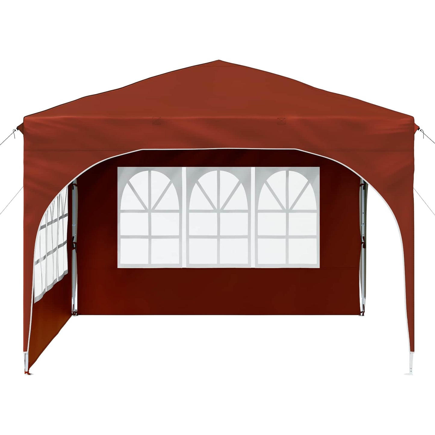 Pop-up Party Tent 290 x 290 x 245 cm Terracotta