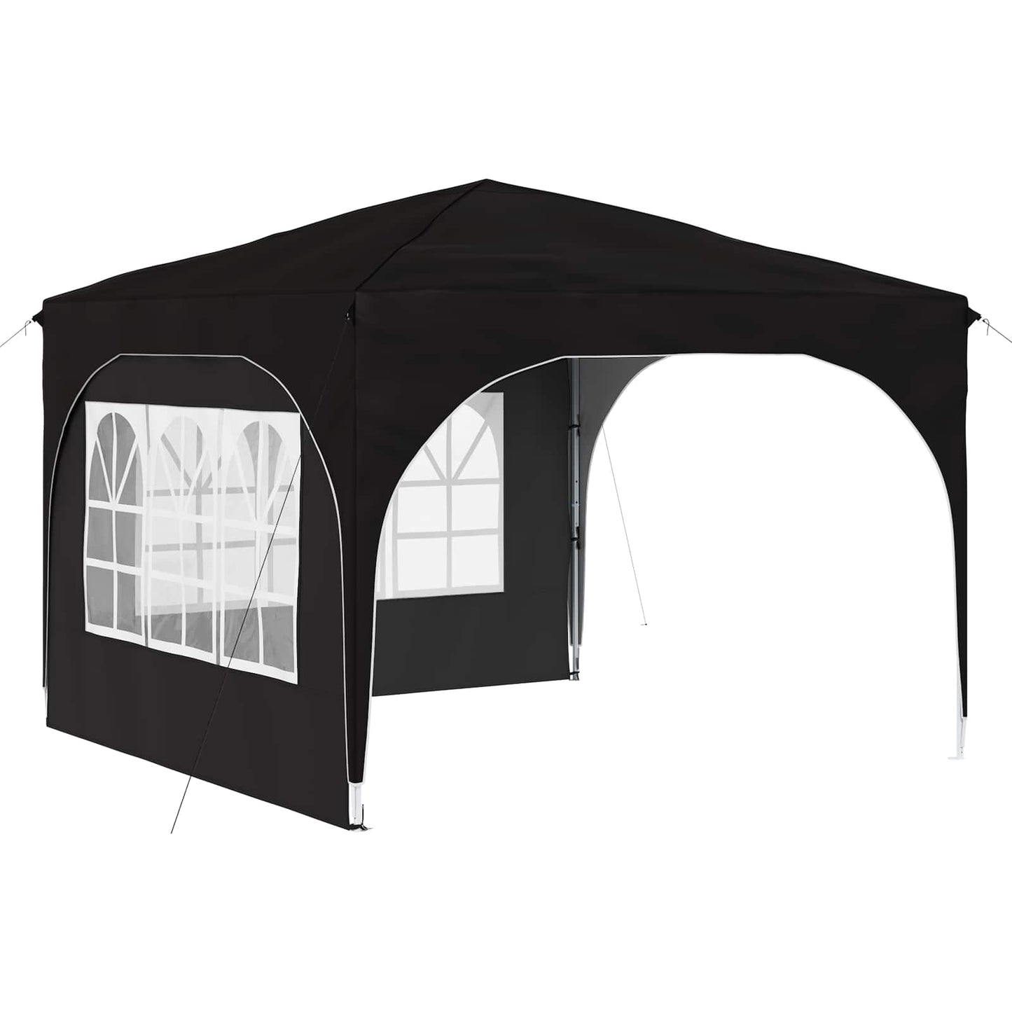 Pop-up Party Tent 290 x 290 x 245 cm Black