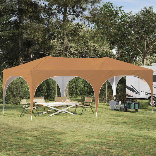Pop-up Party Tent 575 x 288 x 245 cm Beige Oxford Fabric