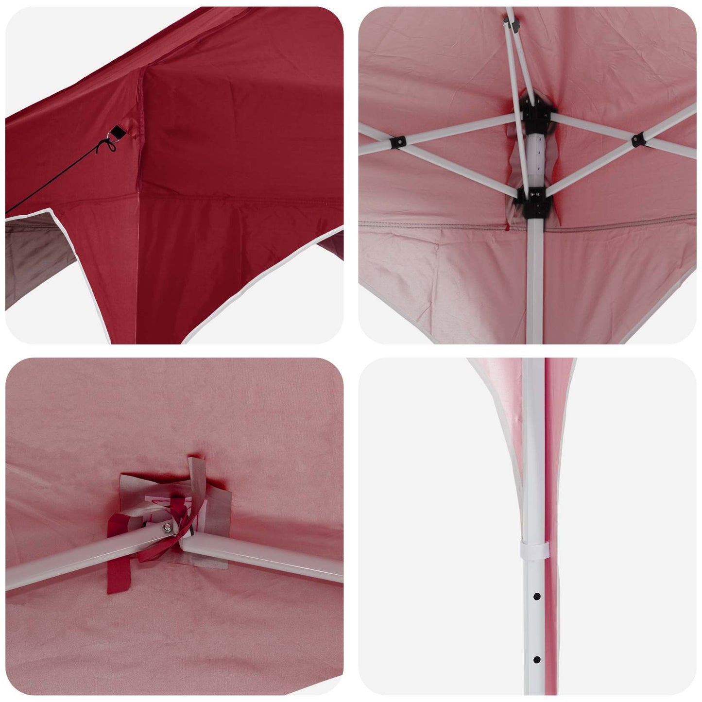 Pop-up Party Tent 575 x 288 x 245 cm Burgundy Oxford Fabric
