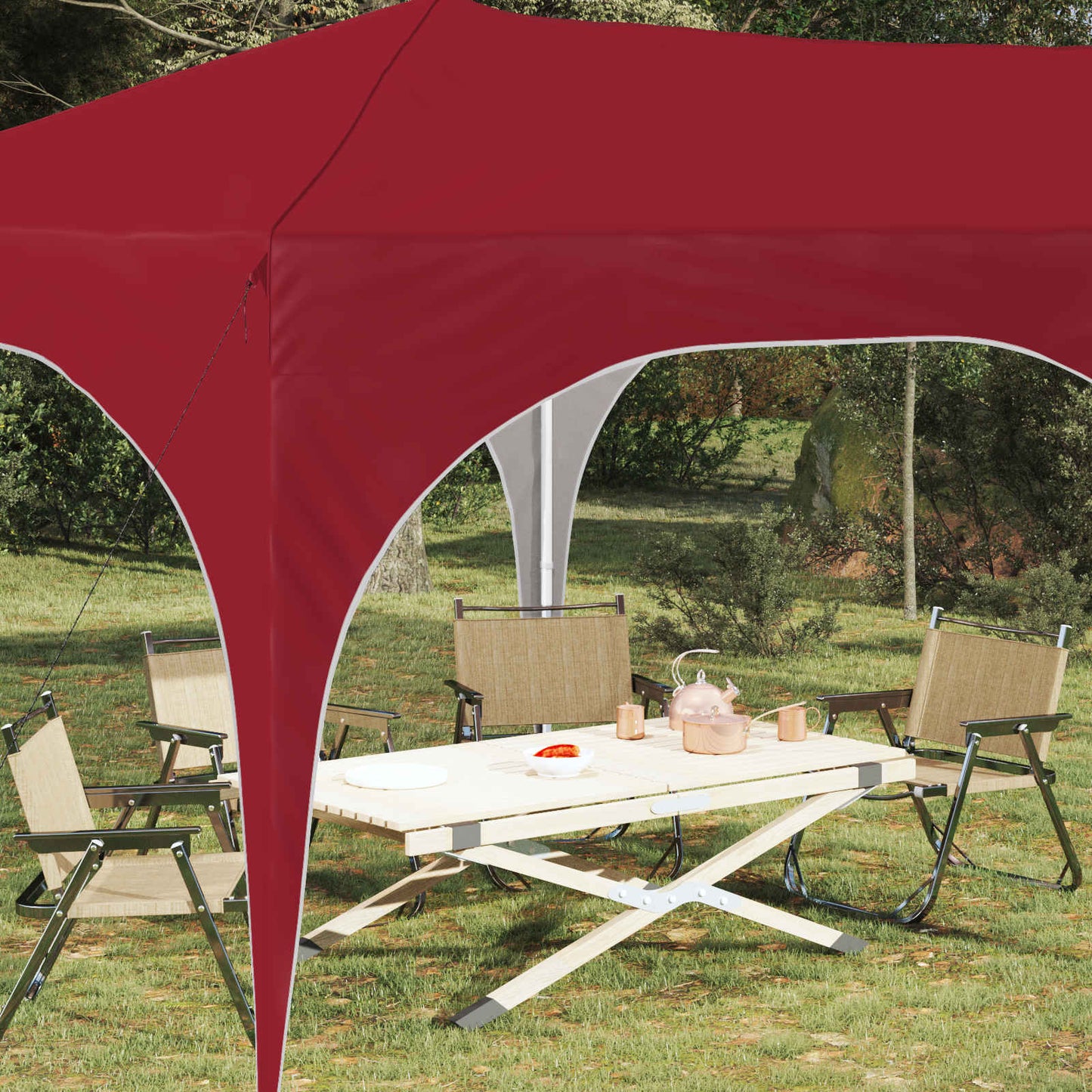 Pop-up Party Tent 575 x 288 x 245 cm Burgundy Oxford Fabric