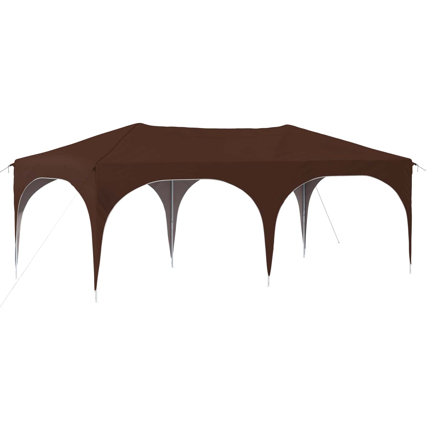Pop-up Party Tent 575 x 288 x 245 cm Brown Oxford Fabric