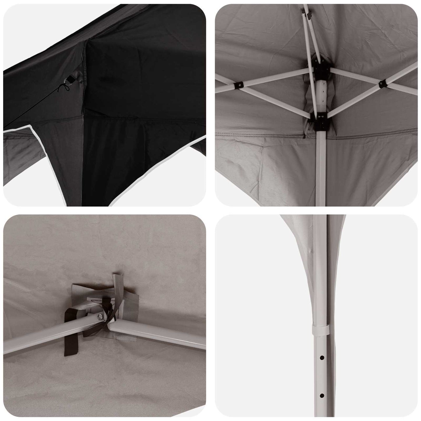 Pop-up Party Tent 575 x 288 x 245 cm Black Oxford Fabric