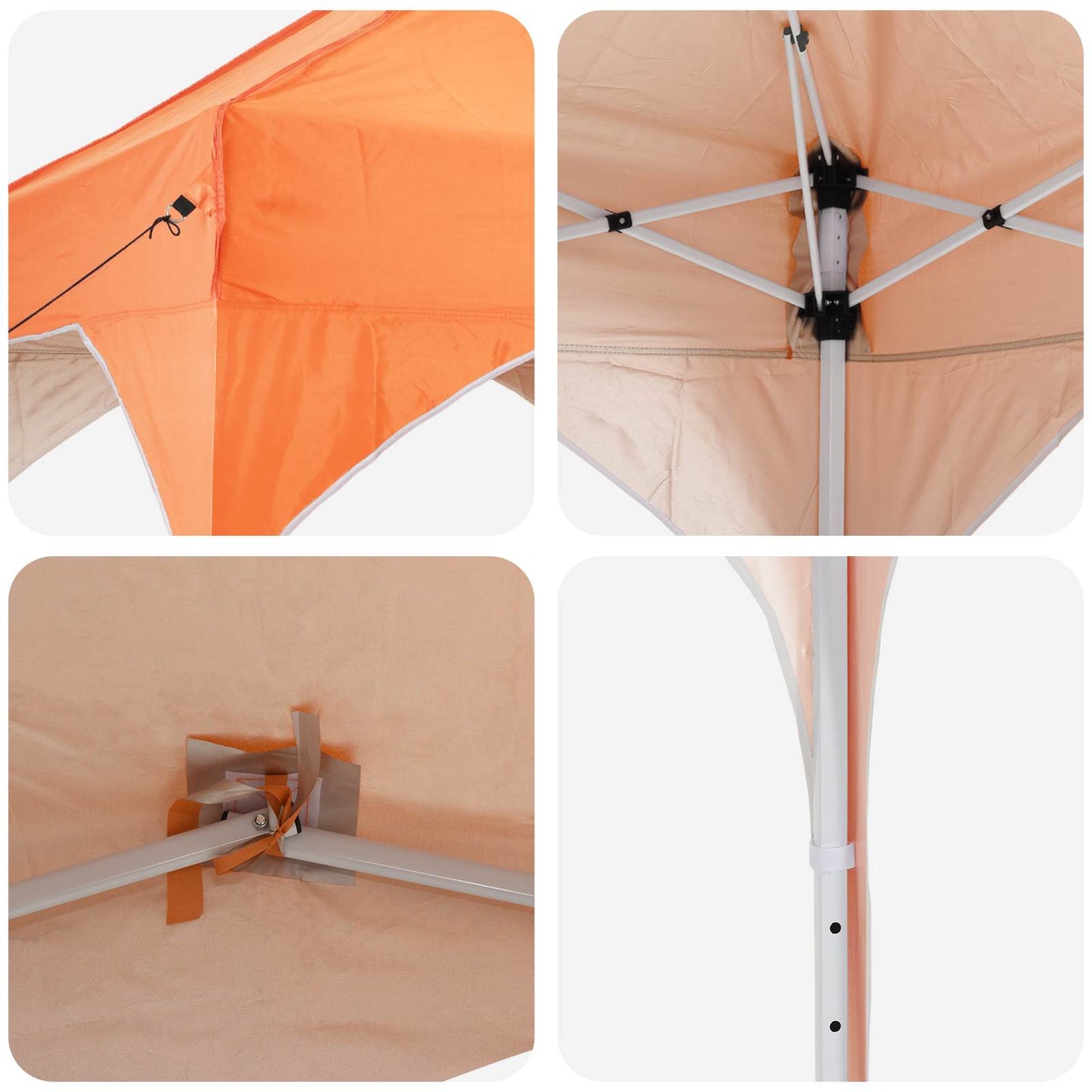 Pop-up Party Tent 575 x 288 x 245 cm Orange Oxford Fabric