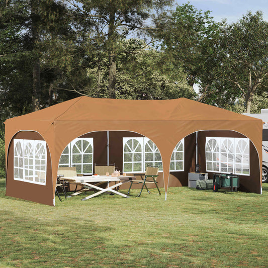 Pop-up Party Tent 575 x 288 x 245 cm Beige Oxford Fabric