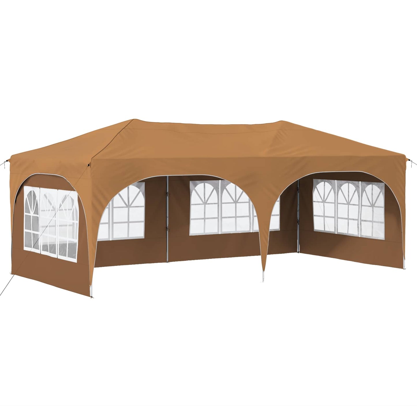 Pop-up Party Tent 575 x 288 x 245 cm Beige Oxford Fabric