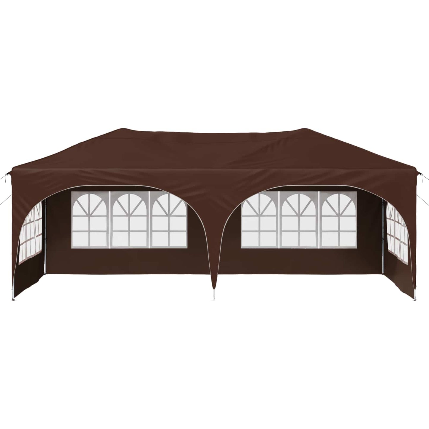 Pop-up Party Tent 575 x 288 x 245 cm Brown Oxford Fabric
