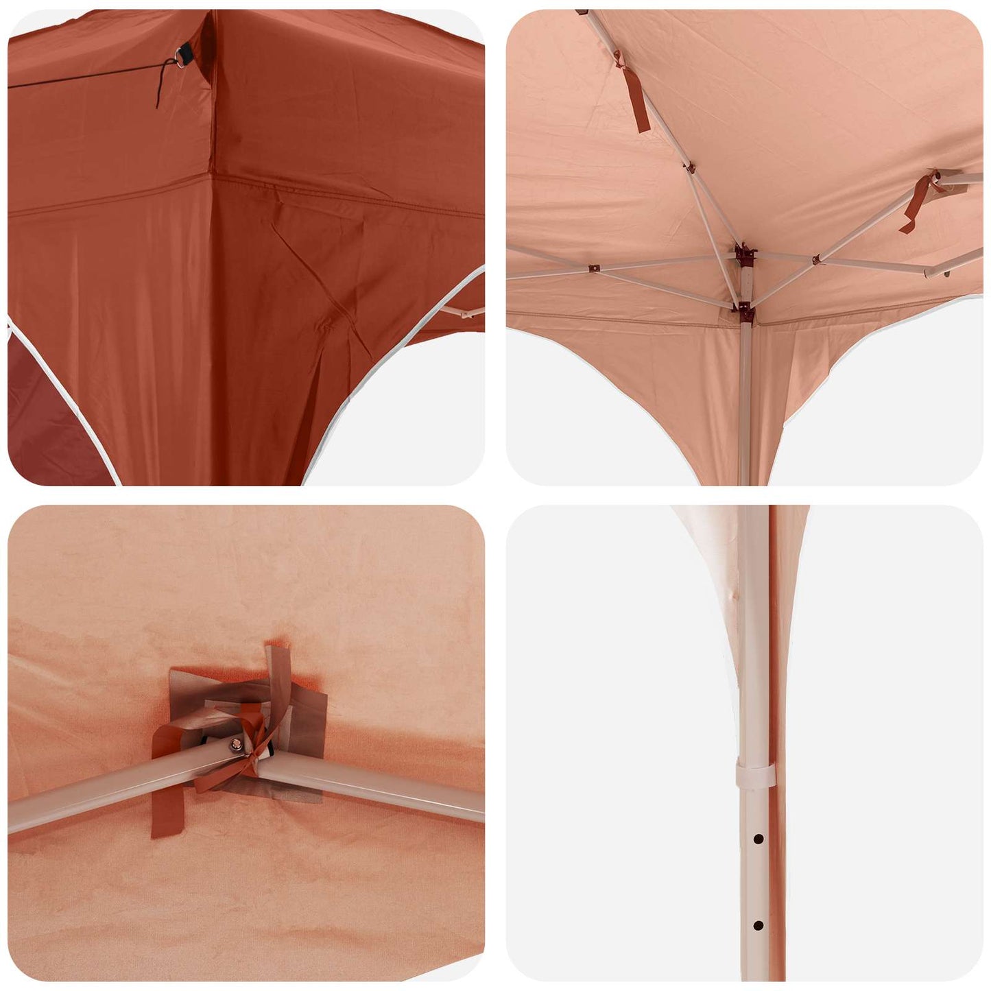 Pop-up Party Tent 575 x 288 x 245 cm Terracotta Oxford Fabric