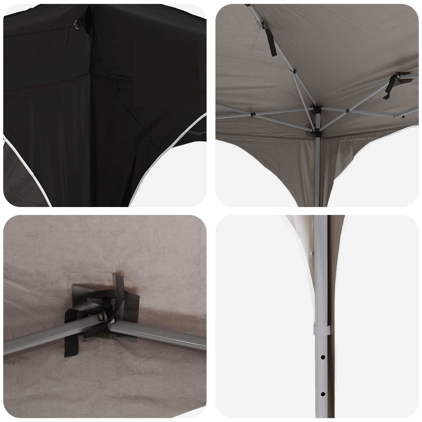 Pop-up Party Tent 575 x 288 x 245 cm Black Oxford Fabric